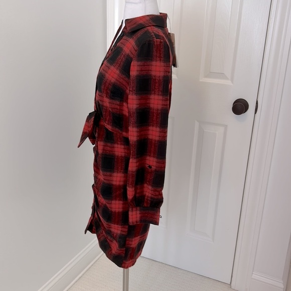Likely Scottie Dress Red Black Plaid Flannel - Picture 5 of 13